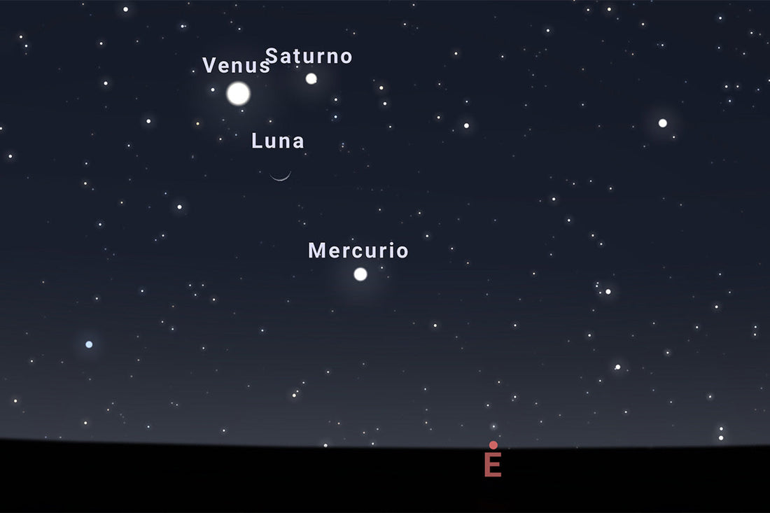 Eventos astronómicos de abril de 2025 - Conjunciones entre la Luna y varios planetas, ocultación de Spica por la Luna y el máximo de la lluvia de meteoros Líridas
