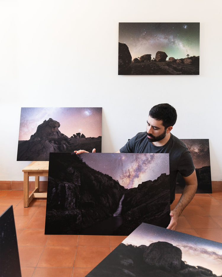 Obras originales de la exposición «Mirá las estrellas»