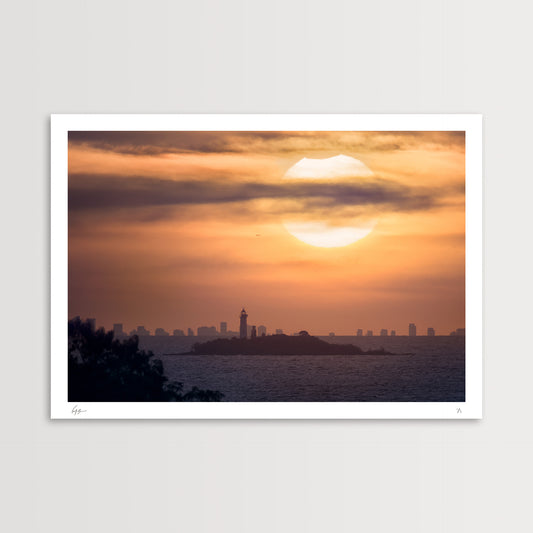 A Partial Solar Eclipse over Buenos Aires